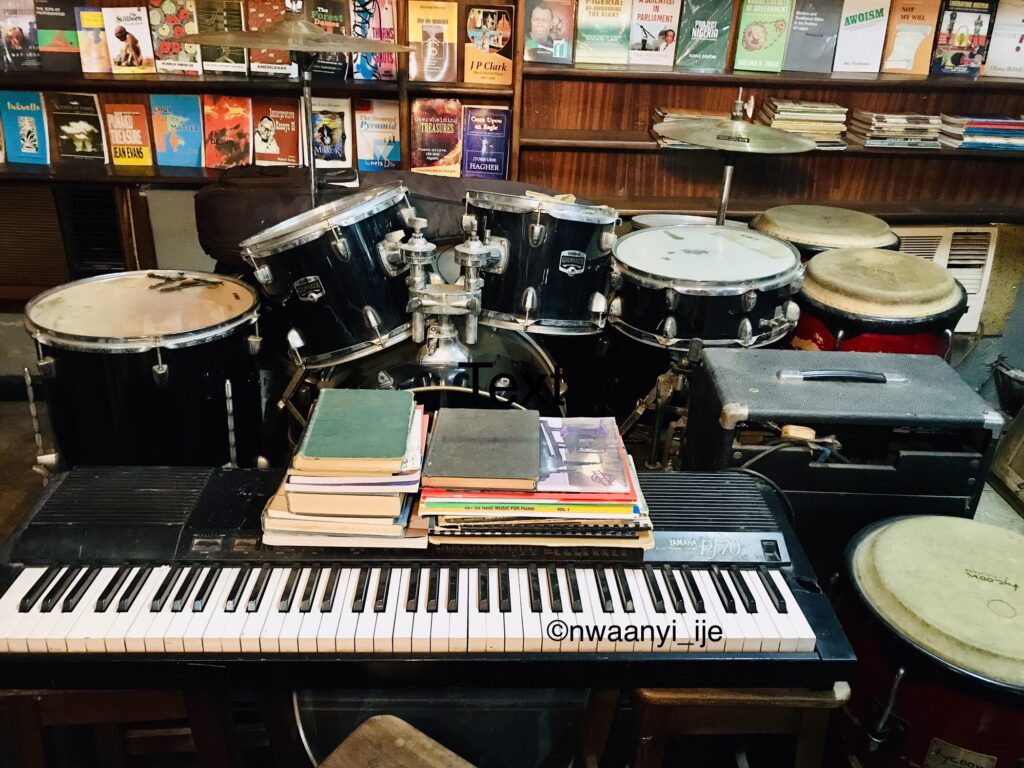 drum set at jazzhole cafe