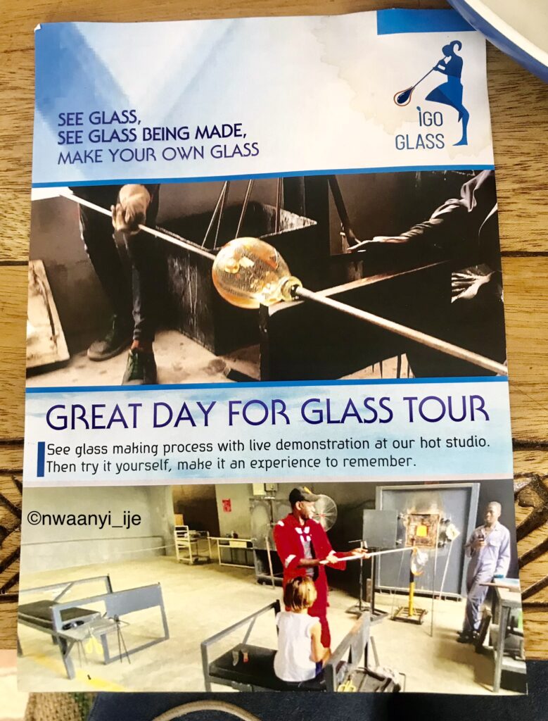 glass tour flyer