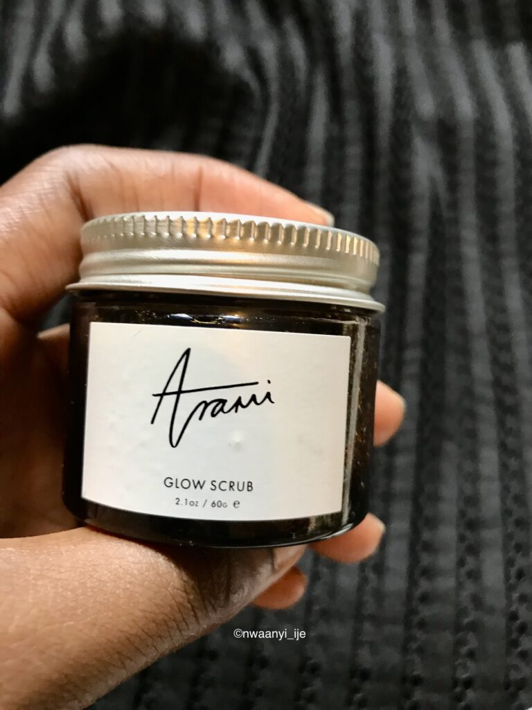 arami essentials glow scrub