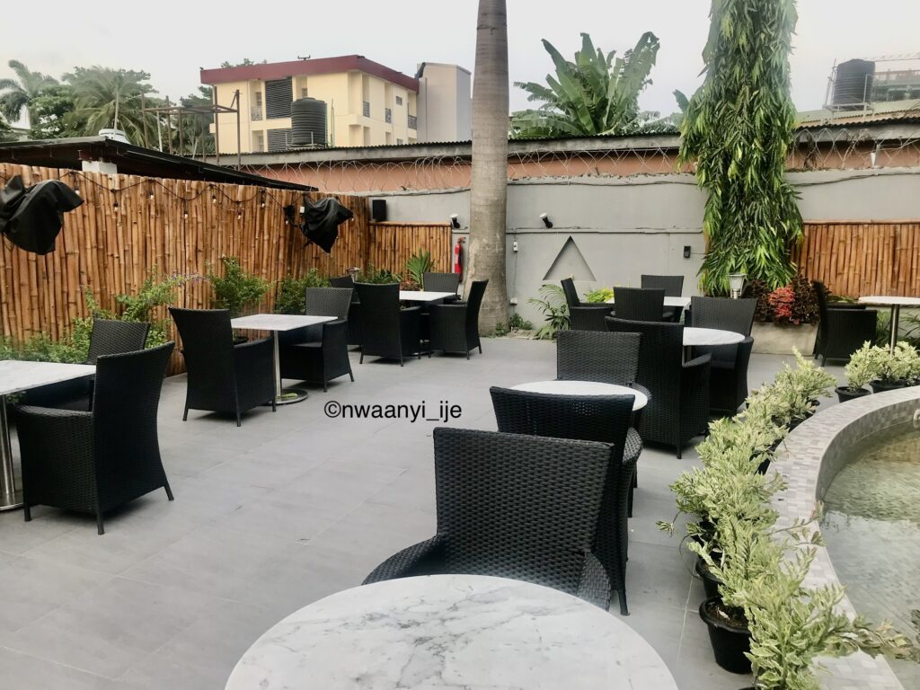Ki Lagos outside seating area
