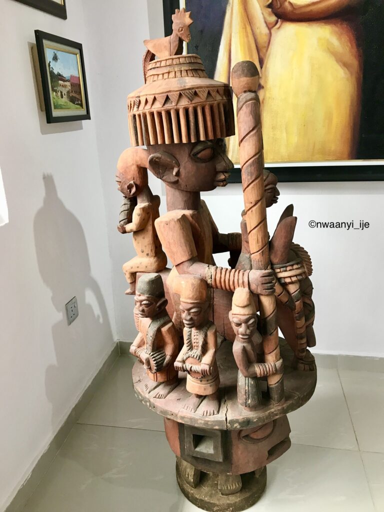 100 year old wooden sculpture from Epe