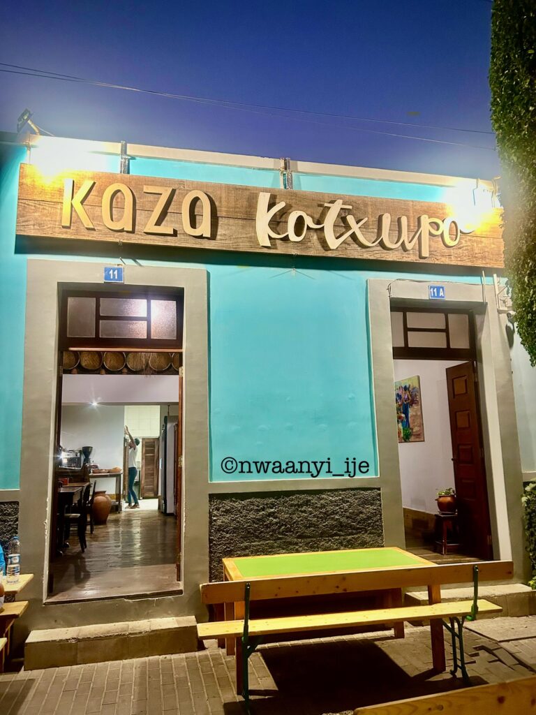 SIgnage of Kaza Katxupo Restaurant