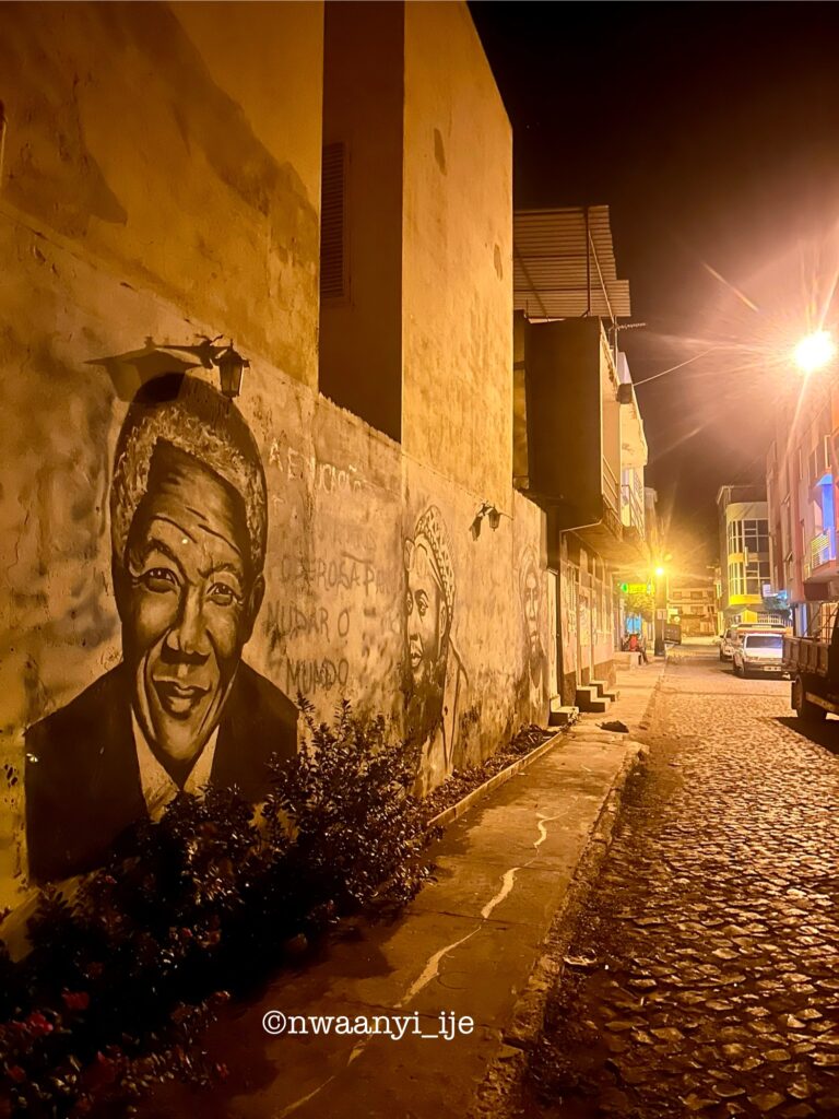 Street mural of some prominent African leaders